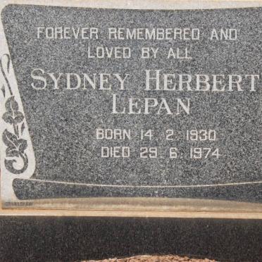 LEPAN Sydney Herbert 1930-1974