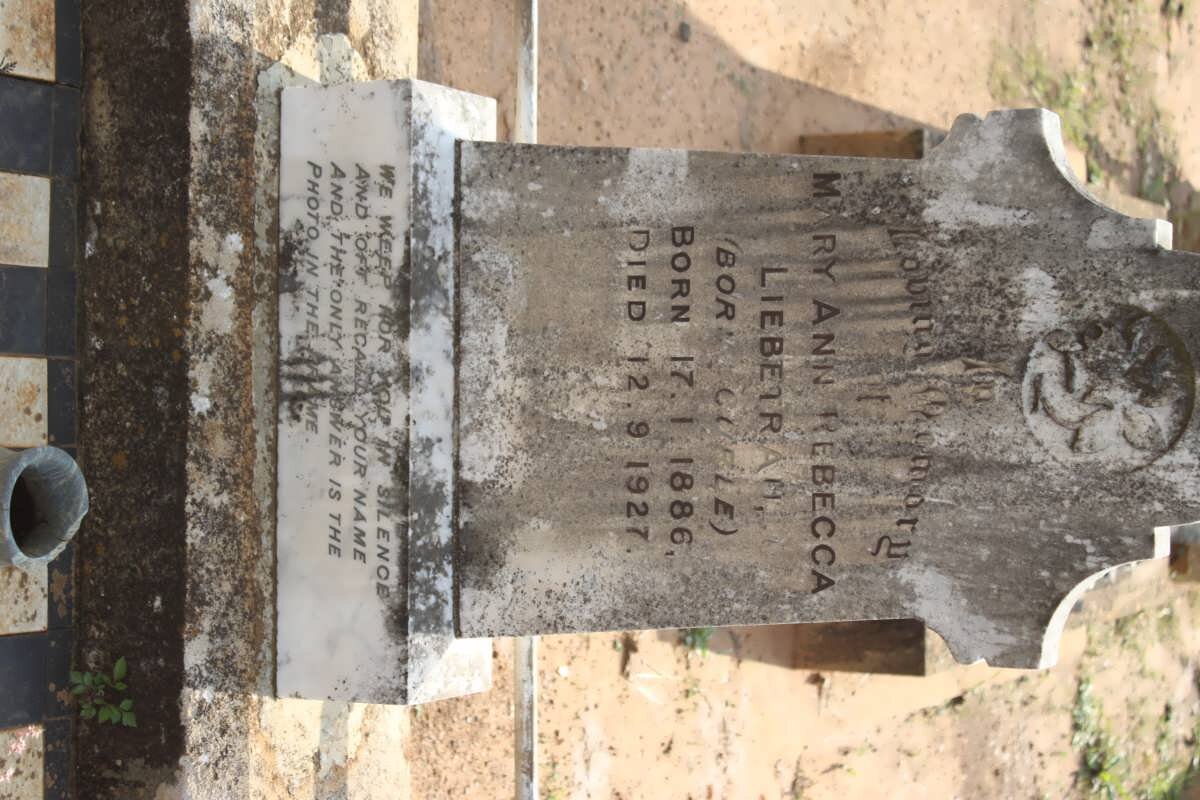 LIEBETRAU Mary Ann Rebecca nee CUELE 1886-1927