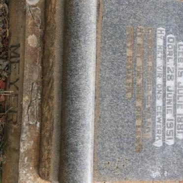 MEYER Barend Gabriel 1881-1951