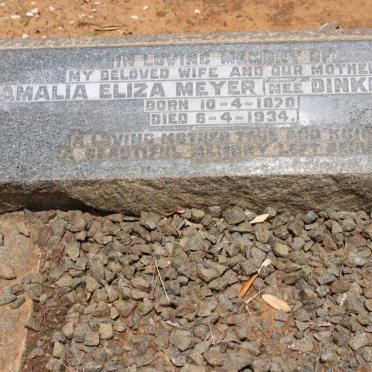 MEYER Amalia Eliza nee DINKELMAN 1870-1934