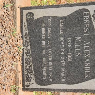 MILLS Ernest Alexander 1875-1961