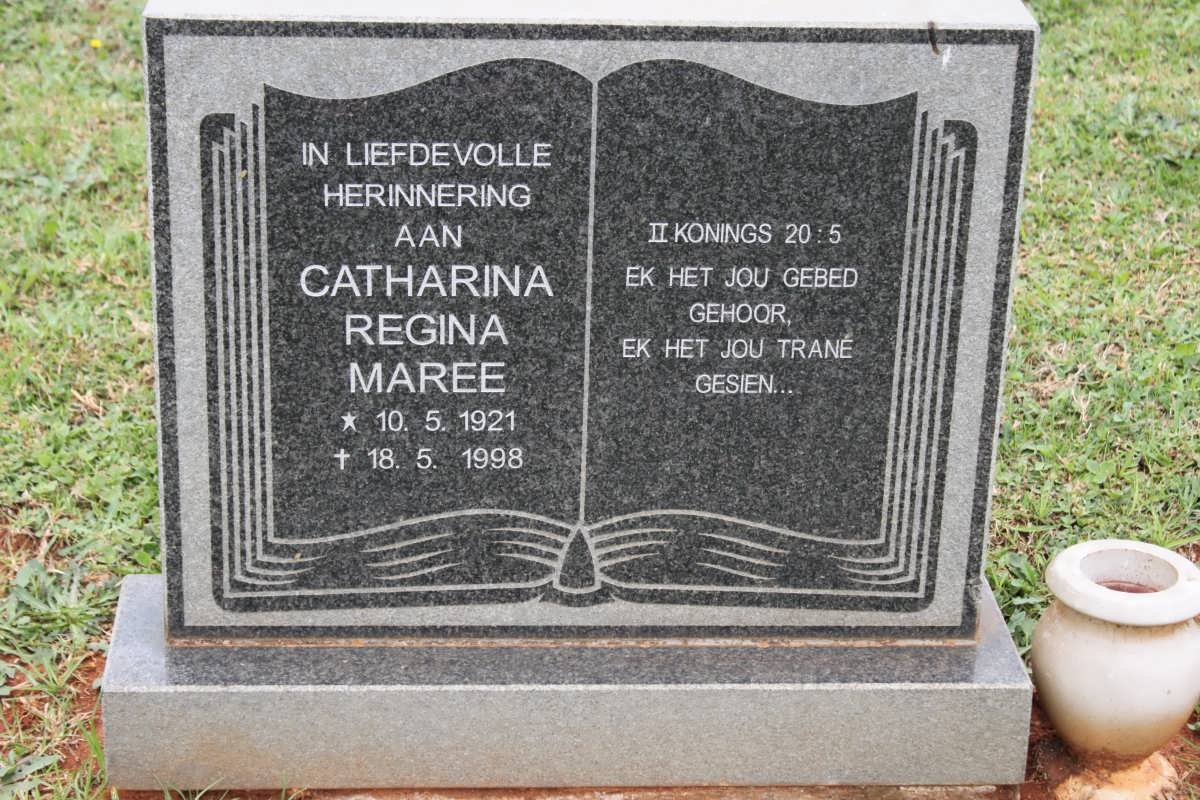 MAREE Catharina Regina 1921-1998