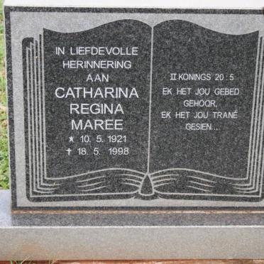 MAREE Catharina Regina 1921-1998
