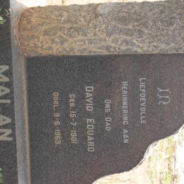 MALAN David Eduard 1901-1969