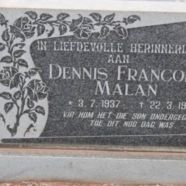 MALAN Dennis Francois 1937-1986
