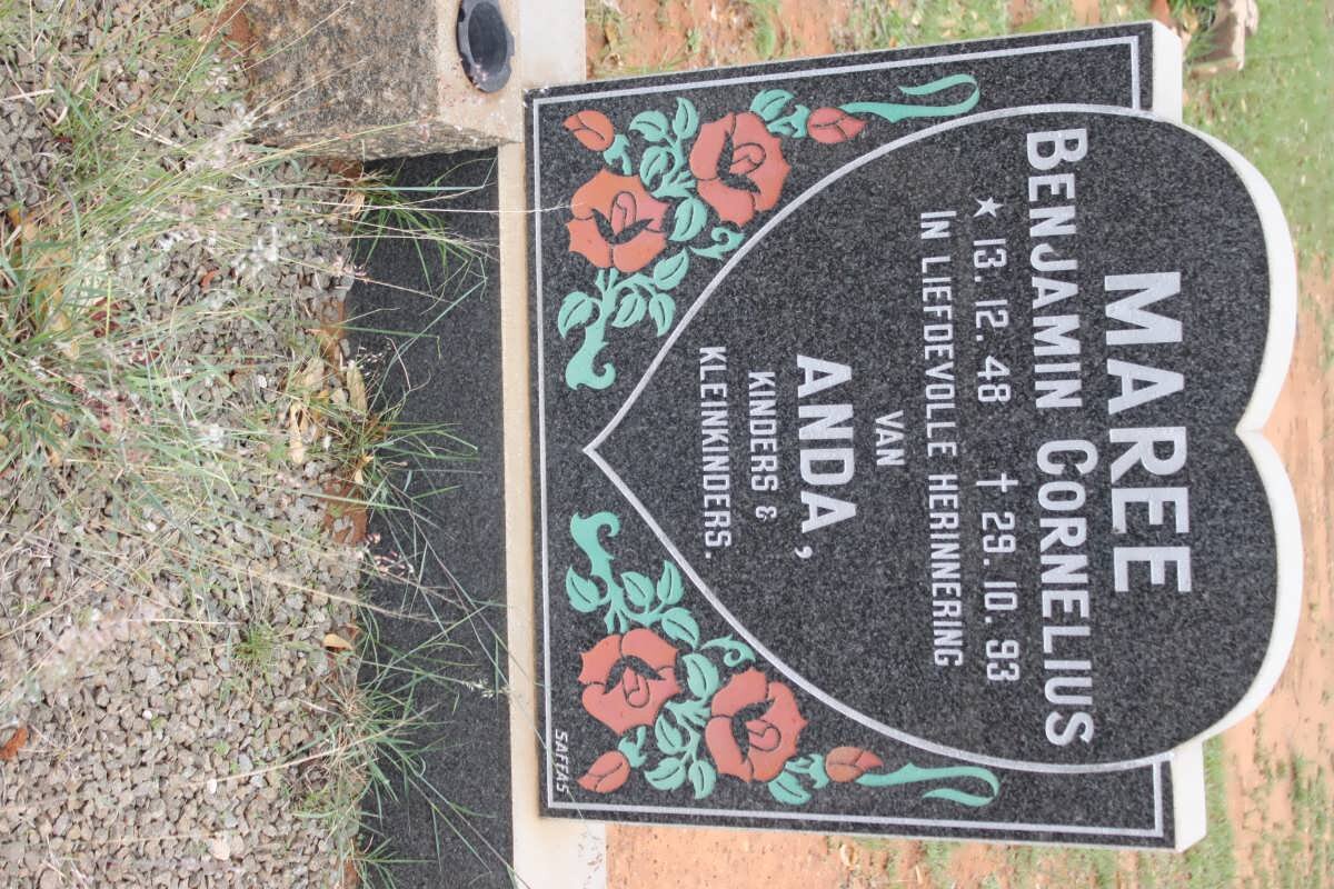 MAREE Benjamin Cornelius 1948-1993