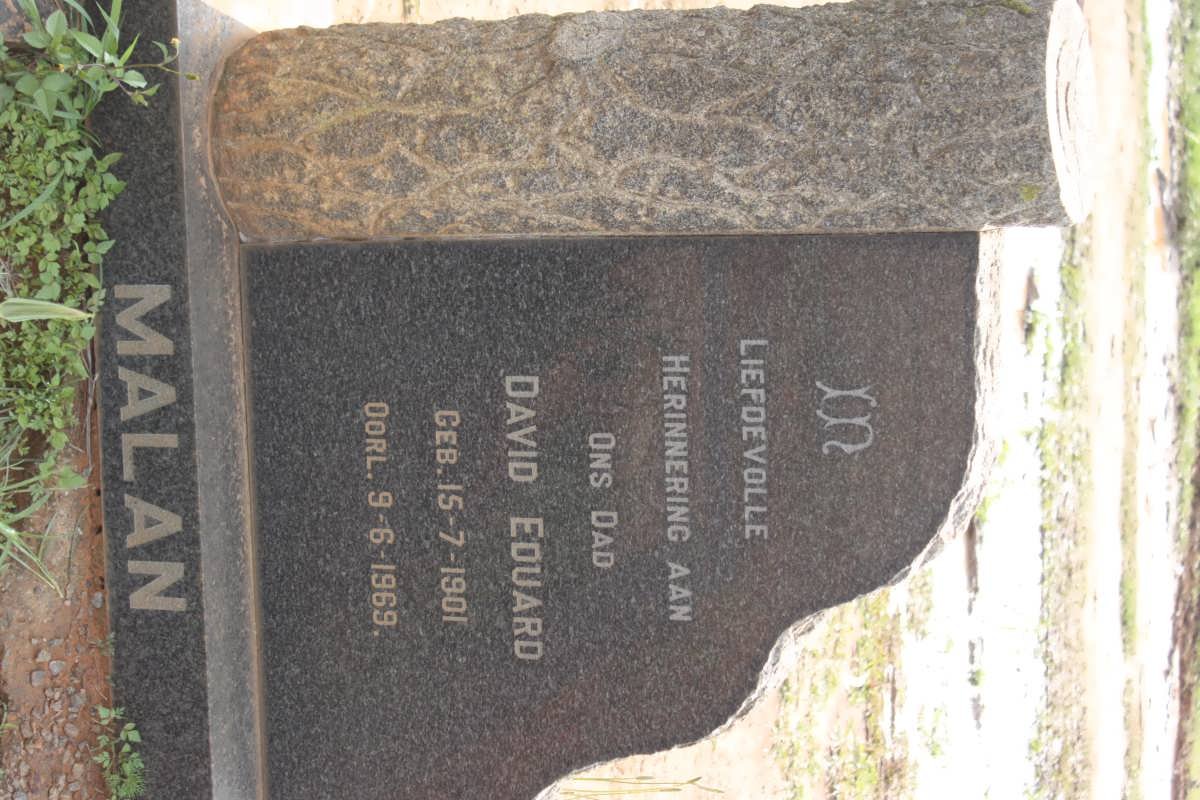 MALAN David Eduard 1901-1969