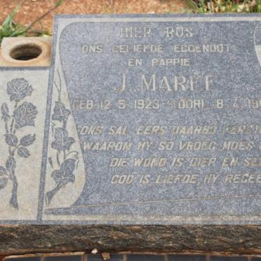 MAREE J. 1923-1964