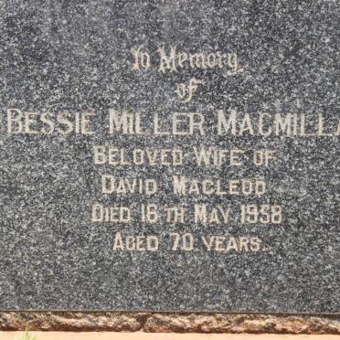 MACMILLAN Bessie Miller -1958