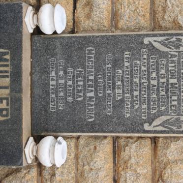 MULLER Anton 1886-1940 &amp; Magdalena Maria Helena RABE 1892-1976