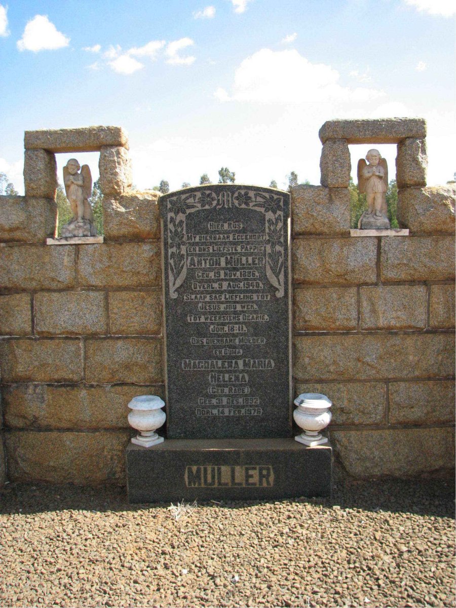 MULLER Anton 1886-1940 &amp; Magdalena Maria Helena RABE 1892-1979