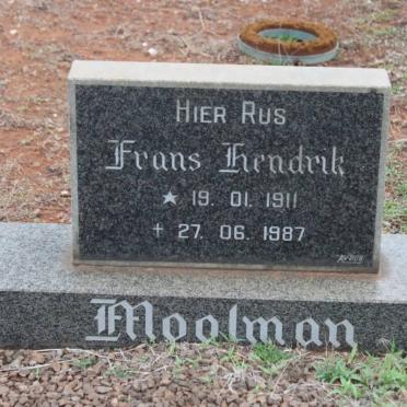 MOOLMAN Frans Hendrik 1911-1987