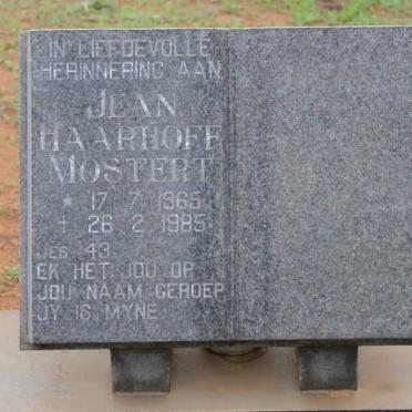 MOSTERT Jean Haarhoff 1965-1985
