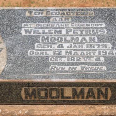 MOOLMAN Willem Petrus 1879-1944