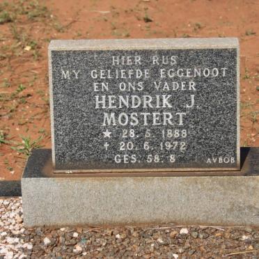 MOSTERT Hendrik J. 1888-1972