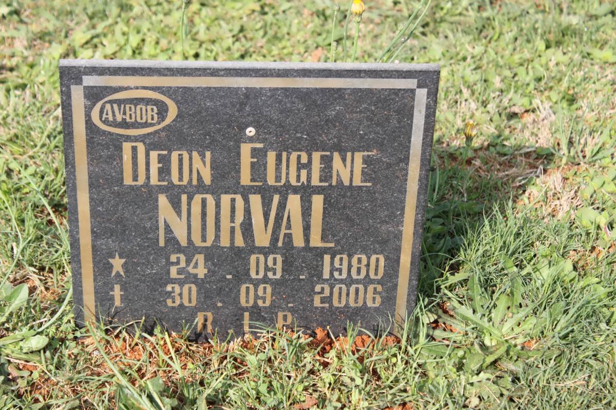 NORVAL Deon Eugene 1980-2006
