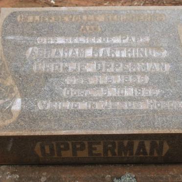 OPPERMAN Abraham Marthinus Cronje 1895-1955