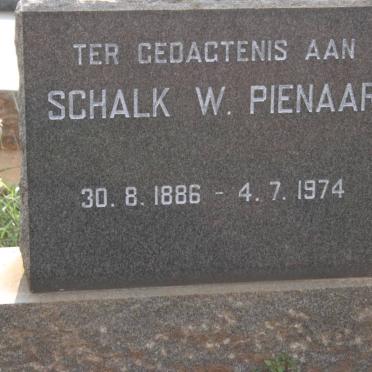 PIENAAR Schalk W. 1886-1974