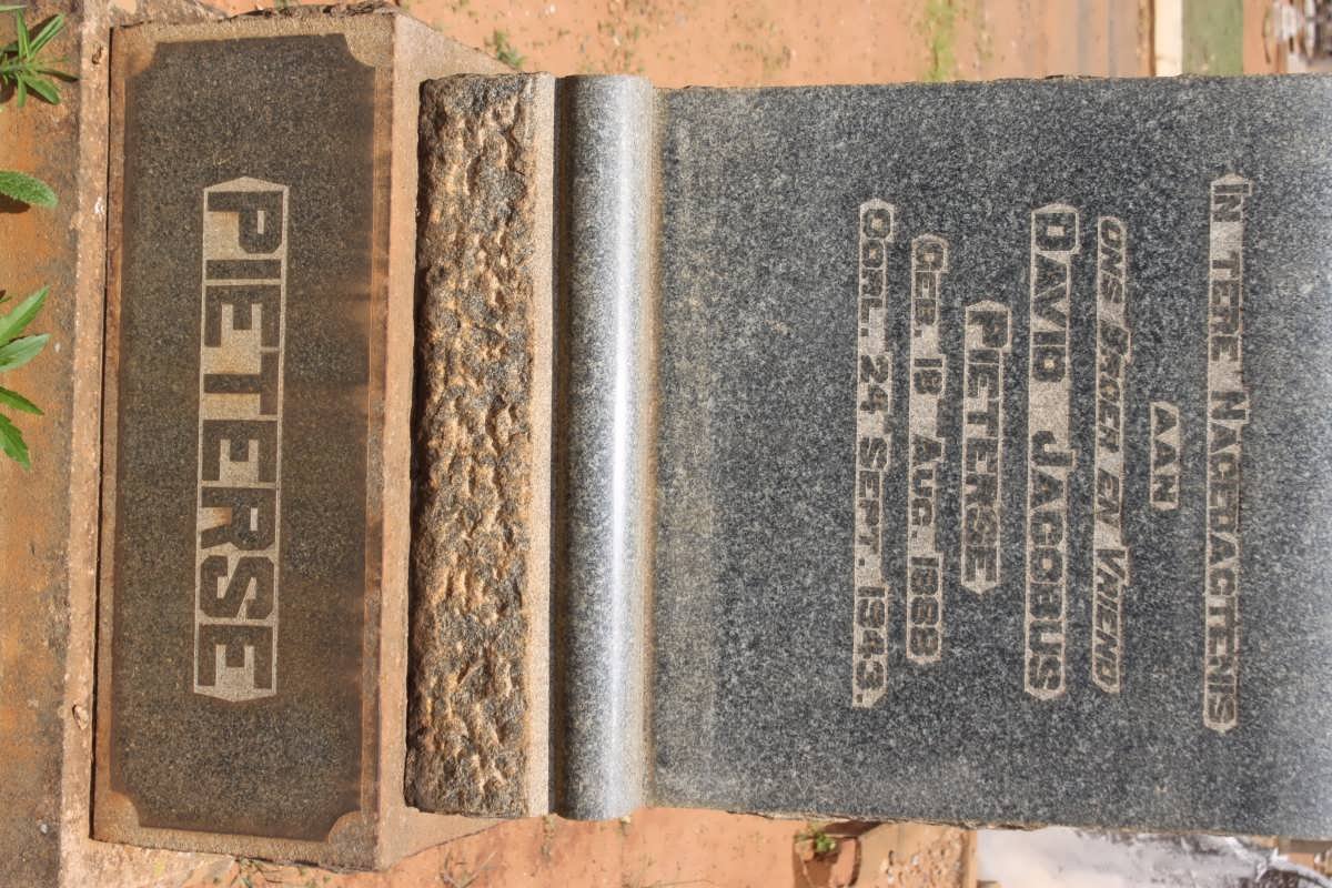 PIETERSE David Jacobus 1888-1943