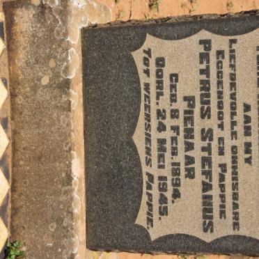 PIENAAR Petrus Stefanus 1894-1945