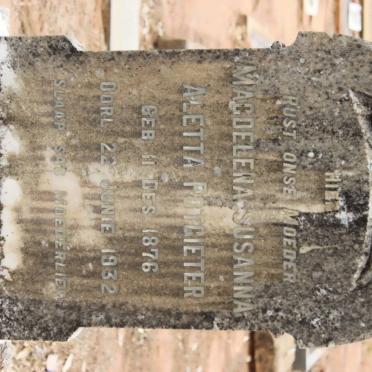 POTGIETER Magdelena Susanna Aletta 1876-1932