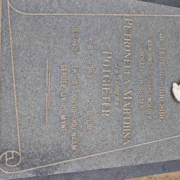 POTGIETER Petronella Marthina nee FERREIRA 1943-1984