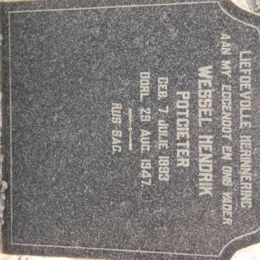 POTGIETER Wessel Hendrik 1893-1947