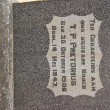 PRETORIUS T.P. 1906-1947