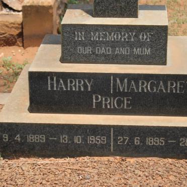 PRICE Harry 1889-1959 &amp; Margaret 1895-1983