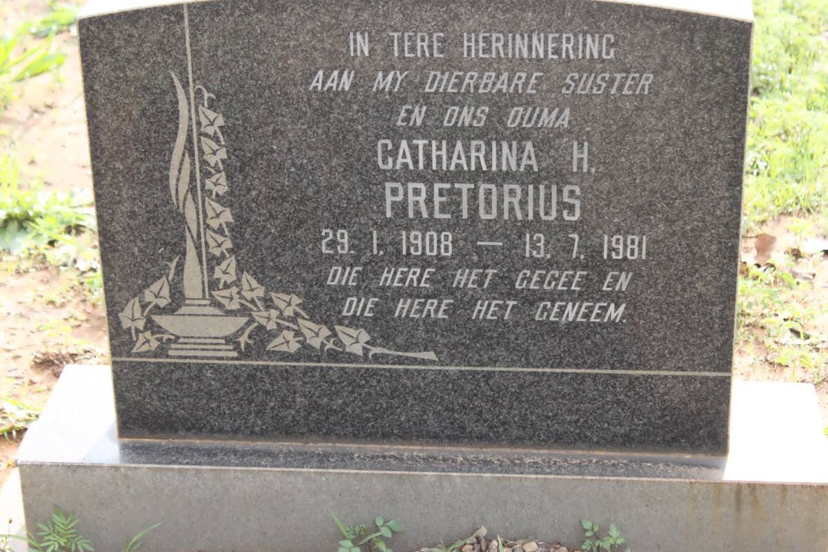 PRETORIUS Catharina H. 1908-1981