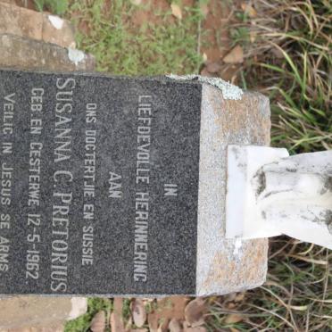 PRETORIUS Susanna C. 1962-1962