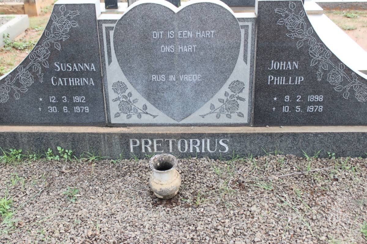 PRETORIUS Johan Phillip 1898-1978 &amp; Susanna Cathrina 1912-1978
