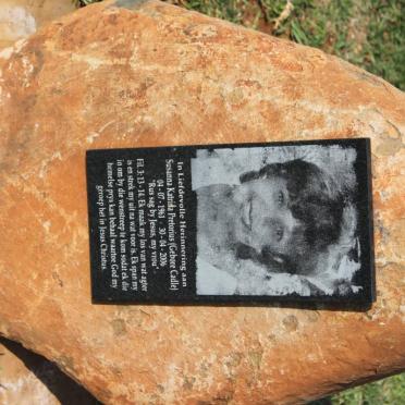 PRETORIUS Susanna Katrina nee CADLE 1961-2006