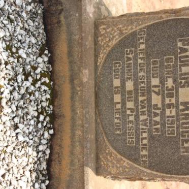 PLESSIS Paulus Kruger, du -1919