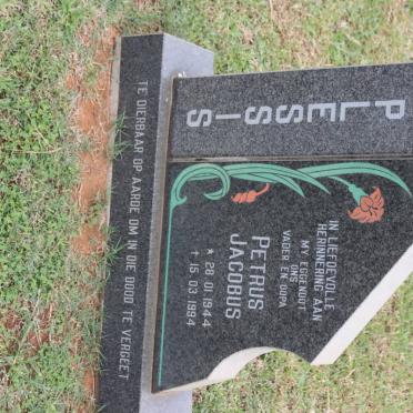 PLESSIS Petrus Jacobus, du 1944-1994