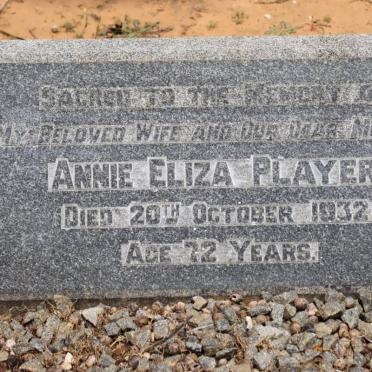 PLAYER Annie Eliza -1932