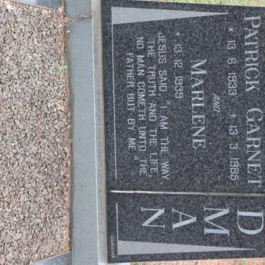 REDMAN Patrick Garnet 1933-1985 &amp; Marlene 1939-