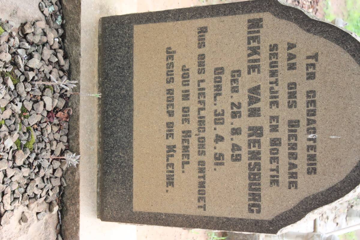 RENSBURG Niekie, van 1949-1951