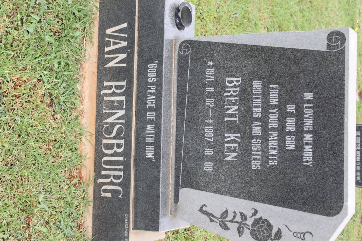 RENSBURG Brent Ken, van 1971-1997