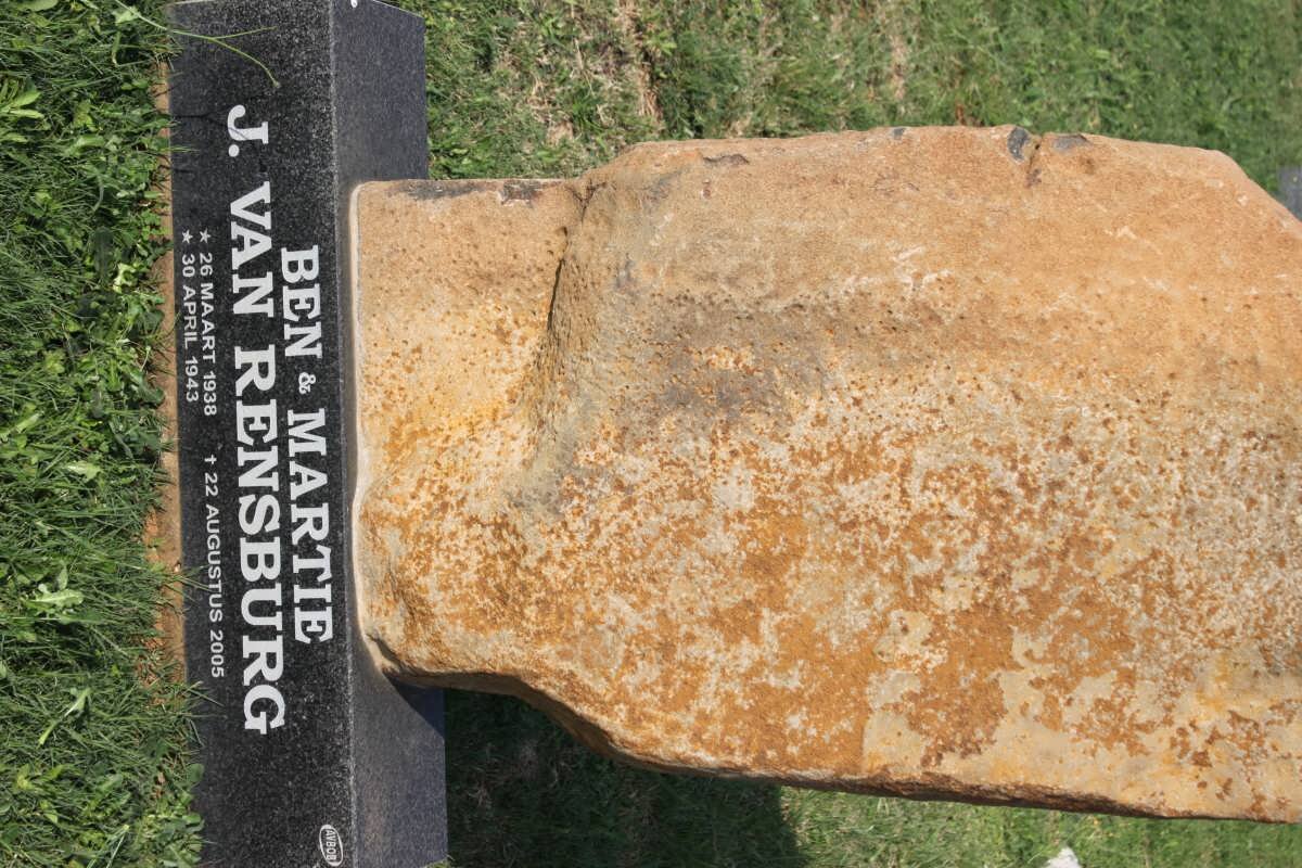 RENSBURG Ben, J. van 1938-2005 &amp; Martie 1943-