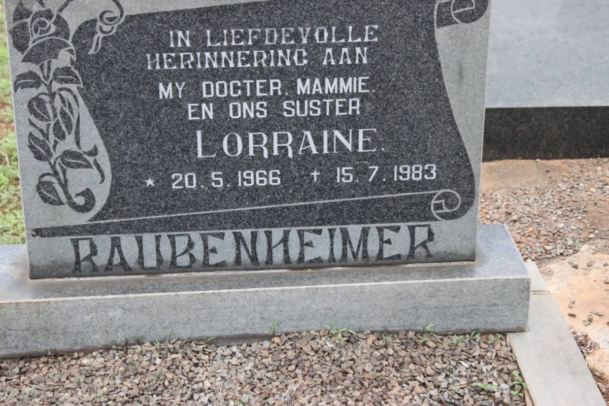 RAUBENHEIMER Lorraine 1966-1983