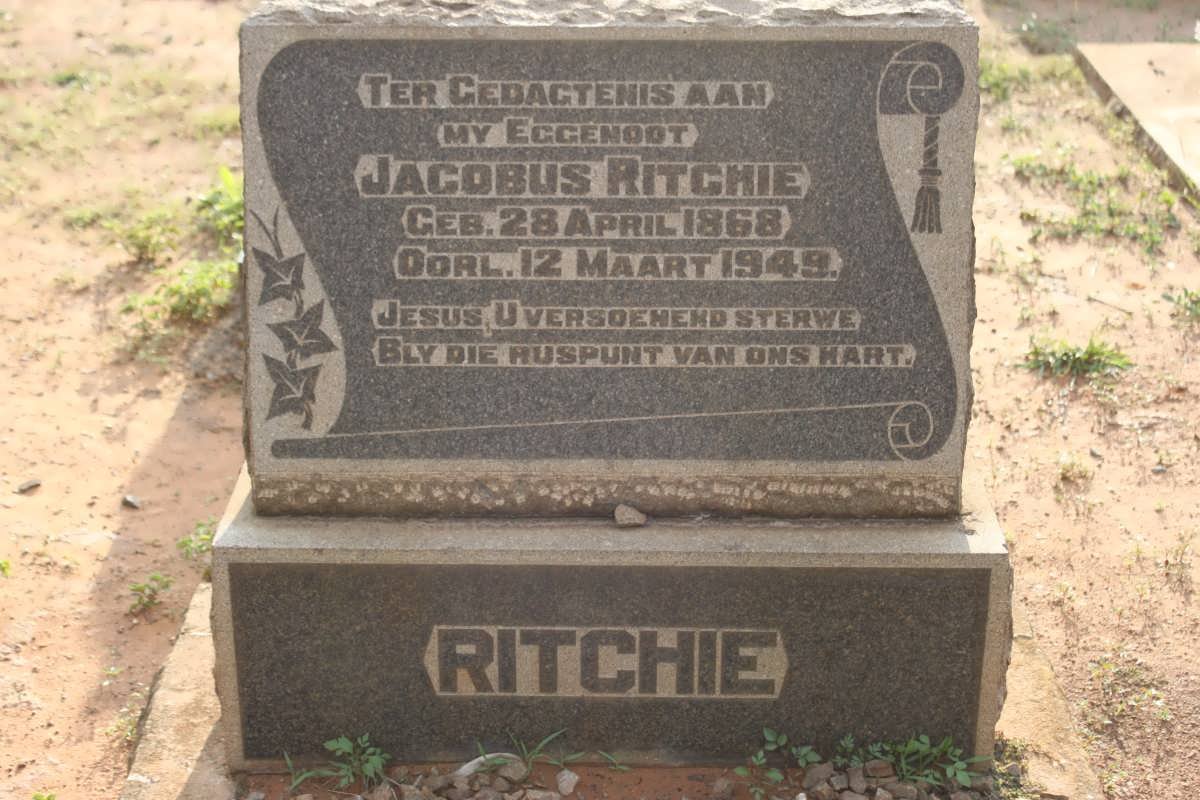RITCHIE Jacobus 1868-1949