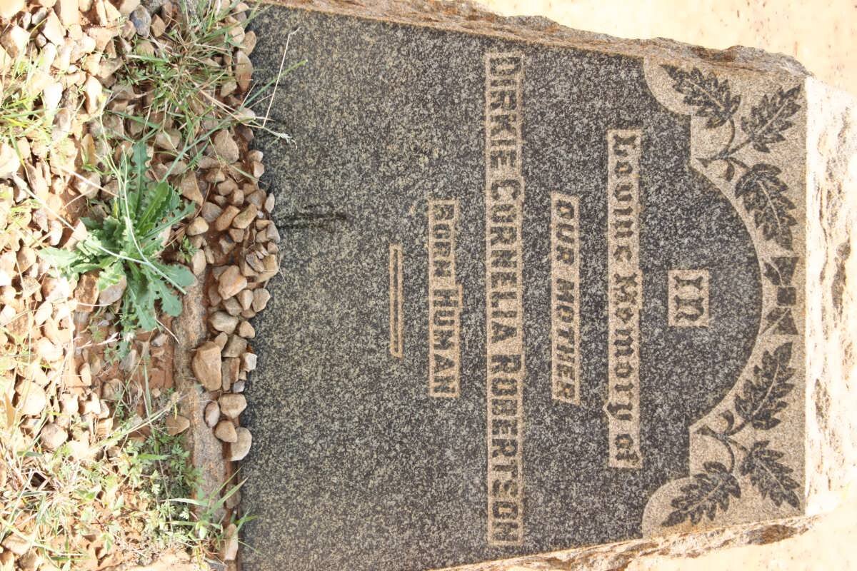 ROBERTSON Dirkie Cornelia nee HUMAN