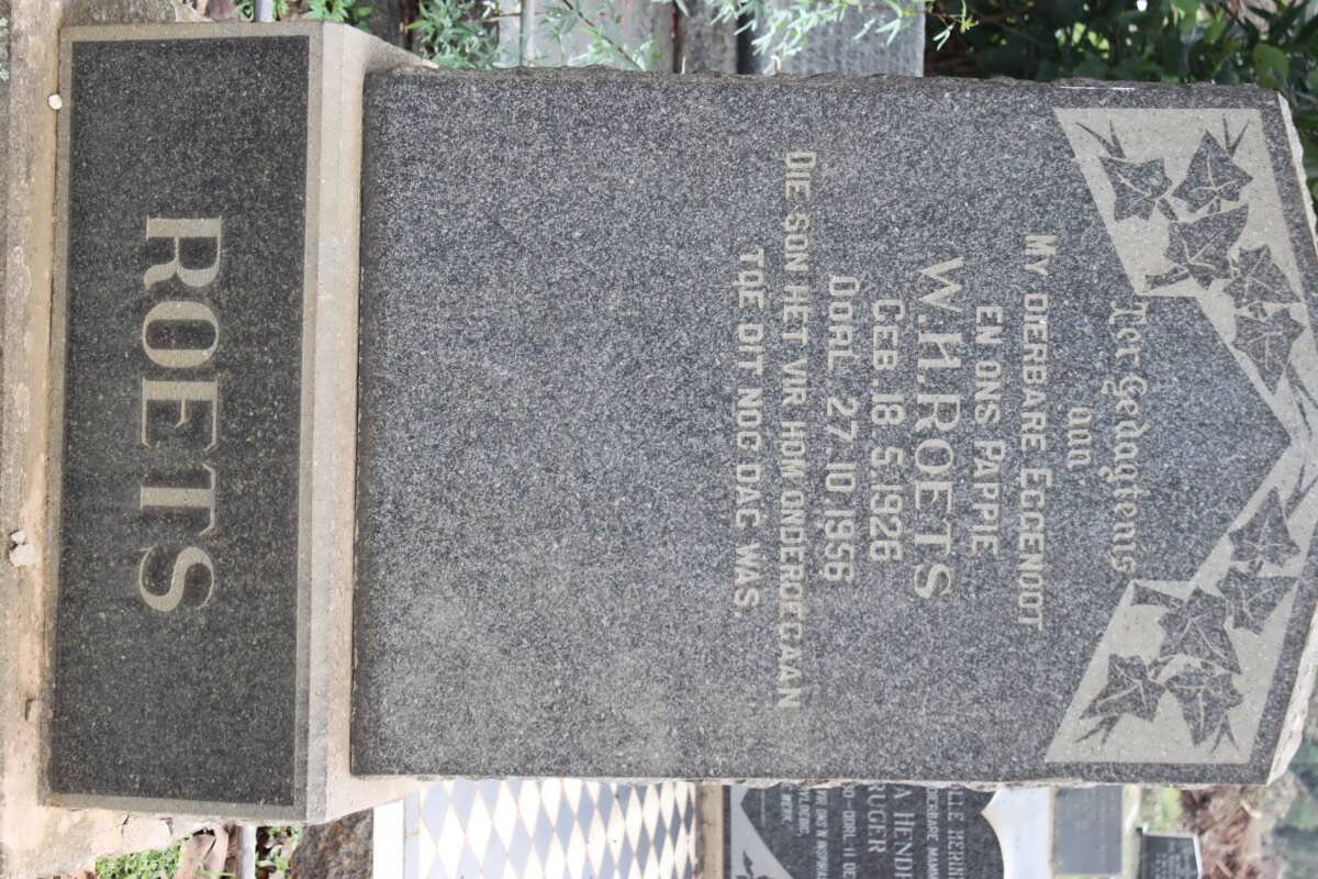 ROETS W.H. 1926-1956