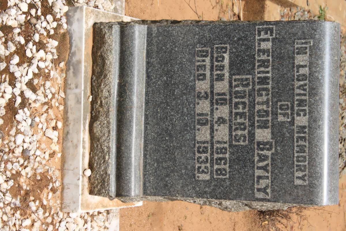 ROGERS Elerington Bayly 1868-1933