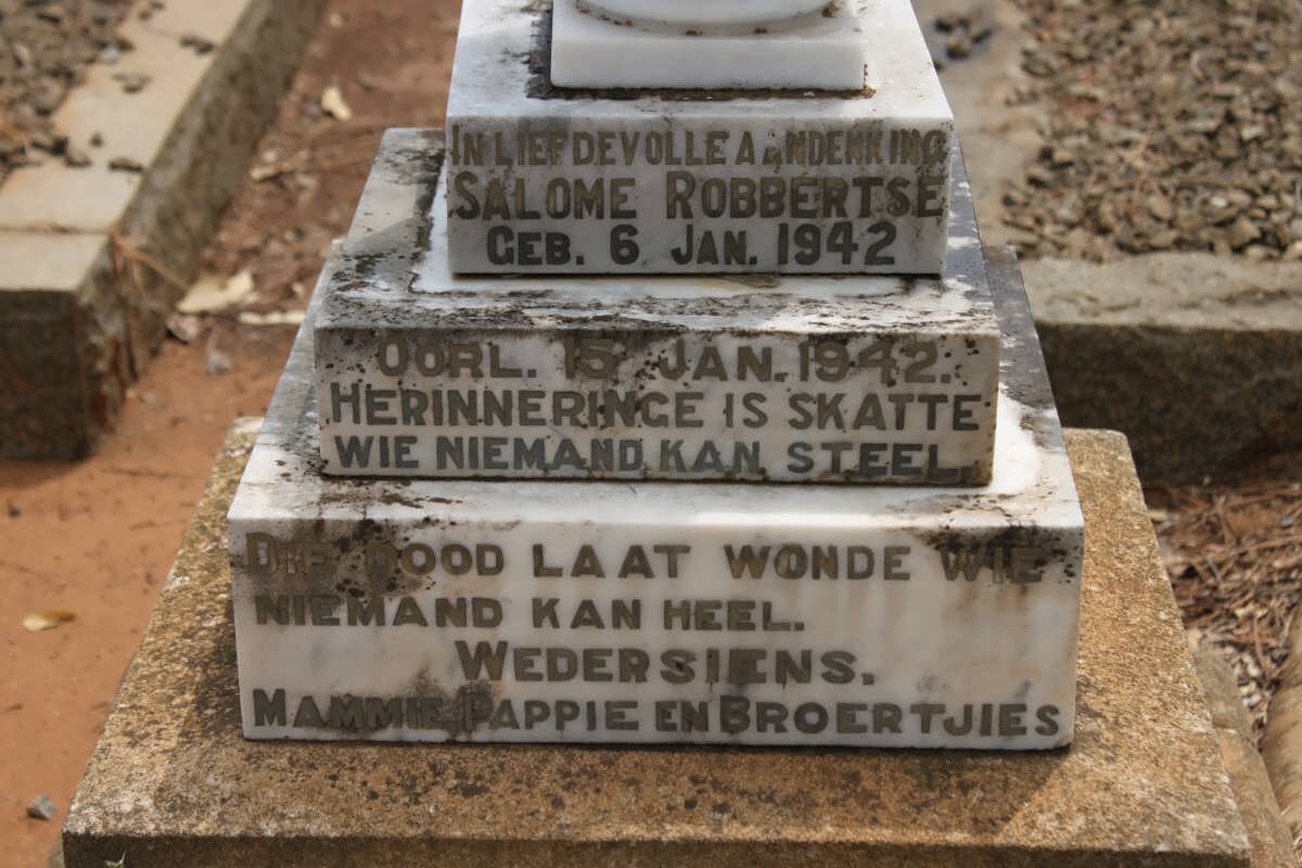 ROBBERTSE Salome 1942-1942