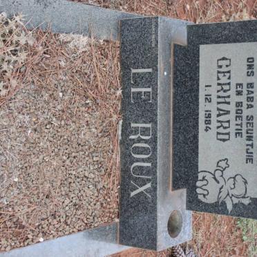 ROUX Gerhard, le -1984