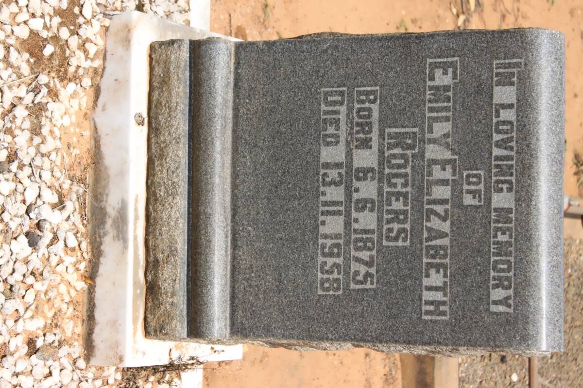 ROGERS Emily Elizabeth 1875-1958