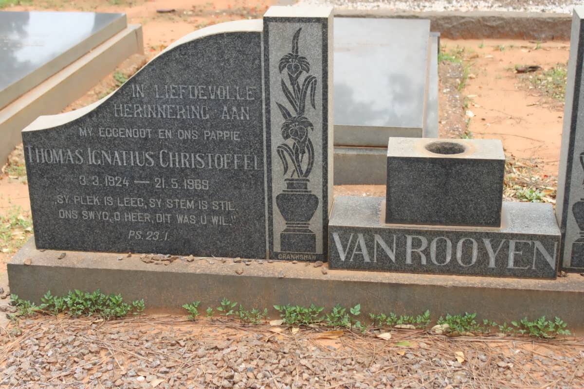 ROOYEN Thomas Ignatius Christoffel, van 1924-1969