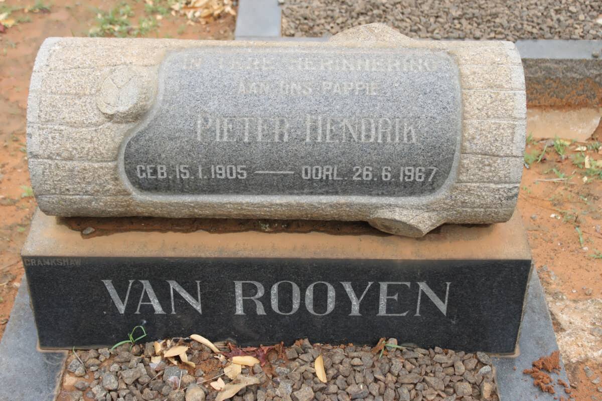 ROOYEN Pieter Hendrik, van 1905-1967